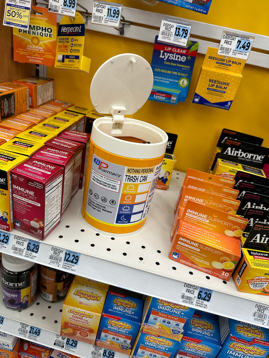 Prescription Trash Can