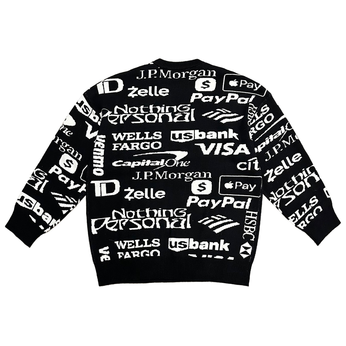 BANK LOGO KNITTED SWEATER