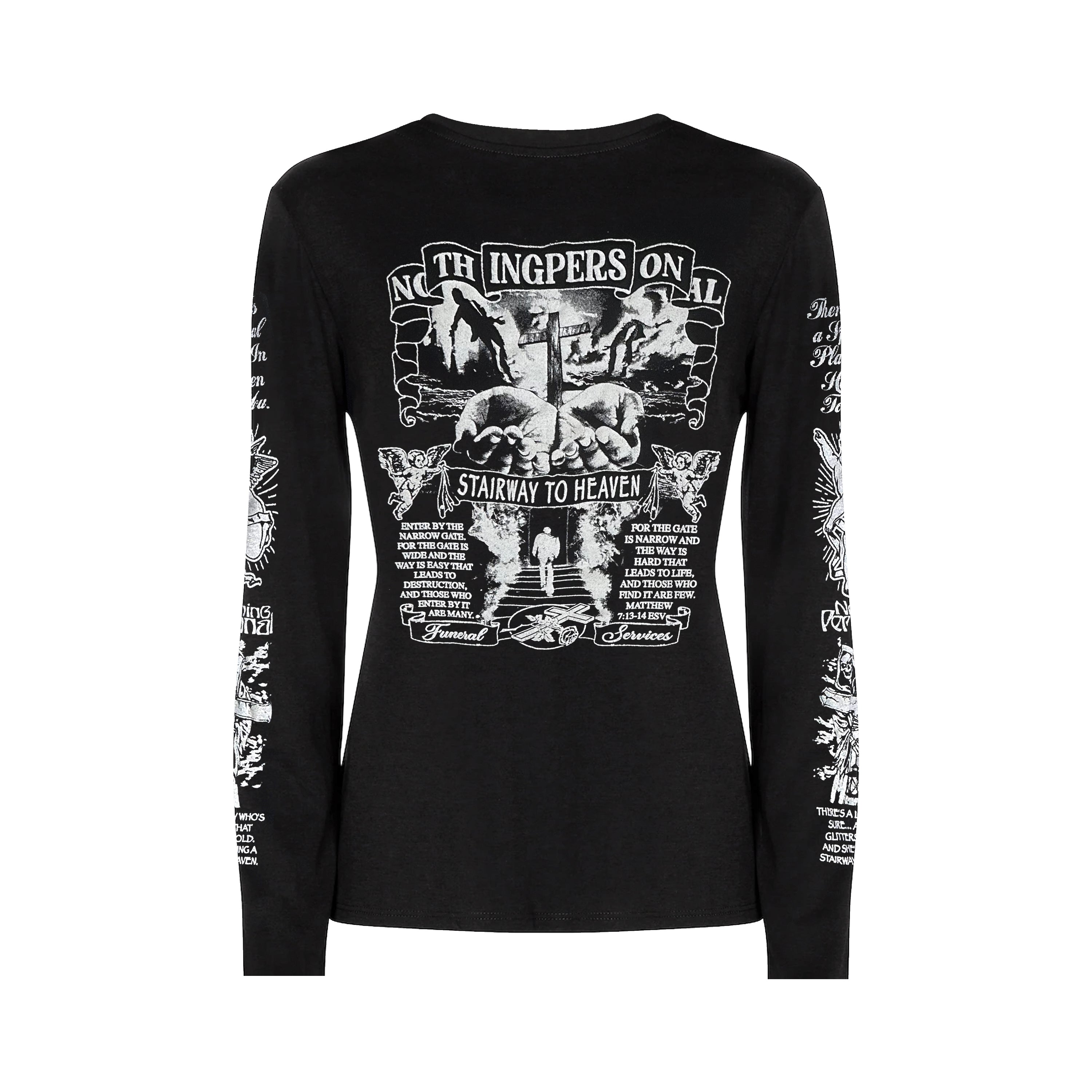 FUNERAL SERVICE CROPPED LONG SLEEVE