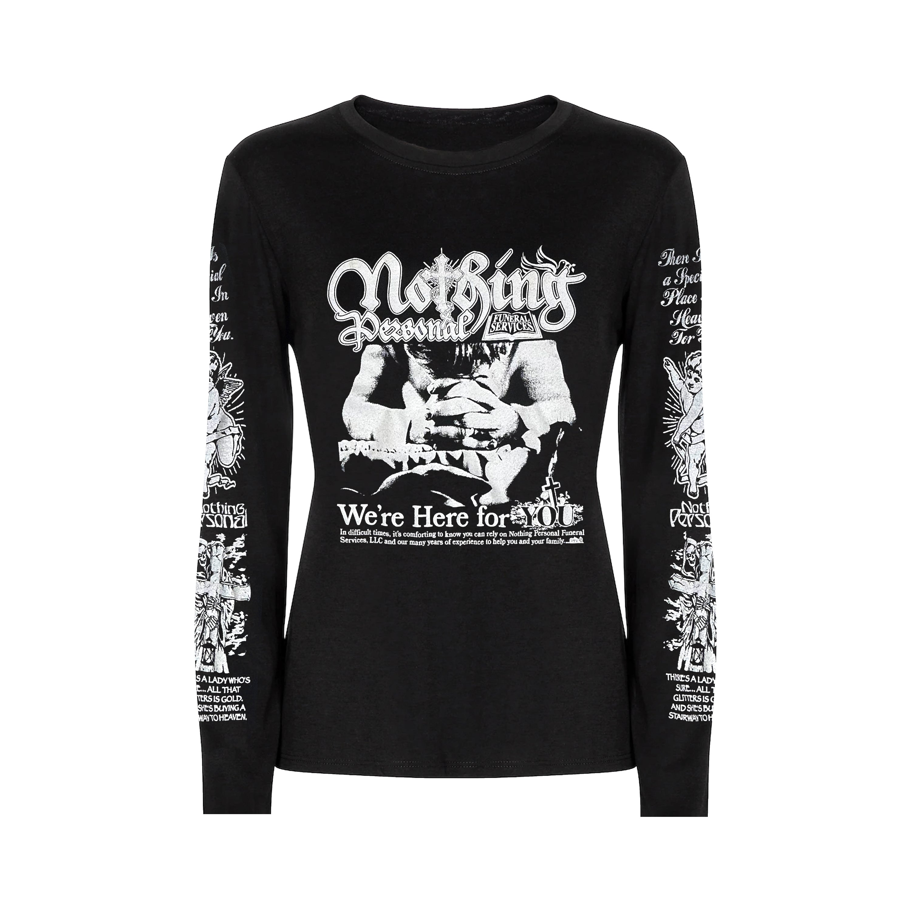 FUNERAL SERVICE CROPPED LONG SLEEVE