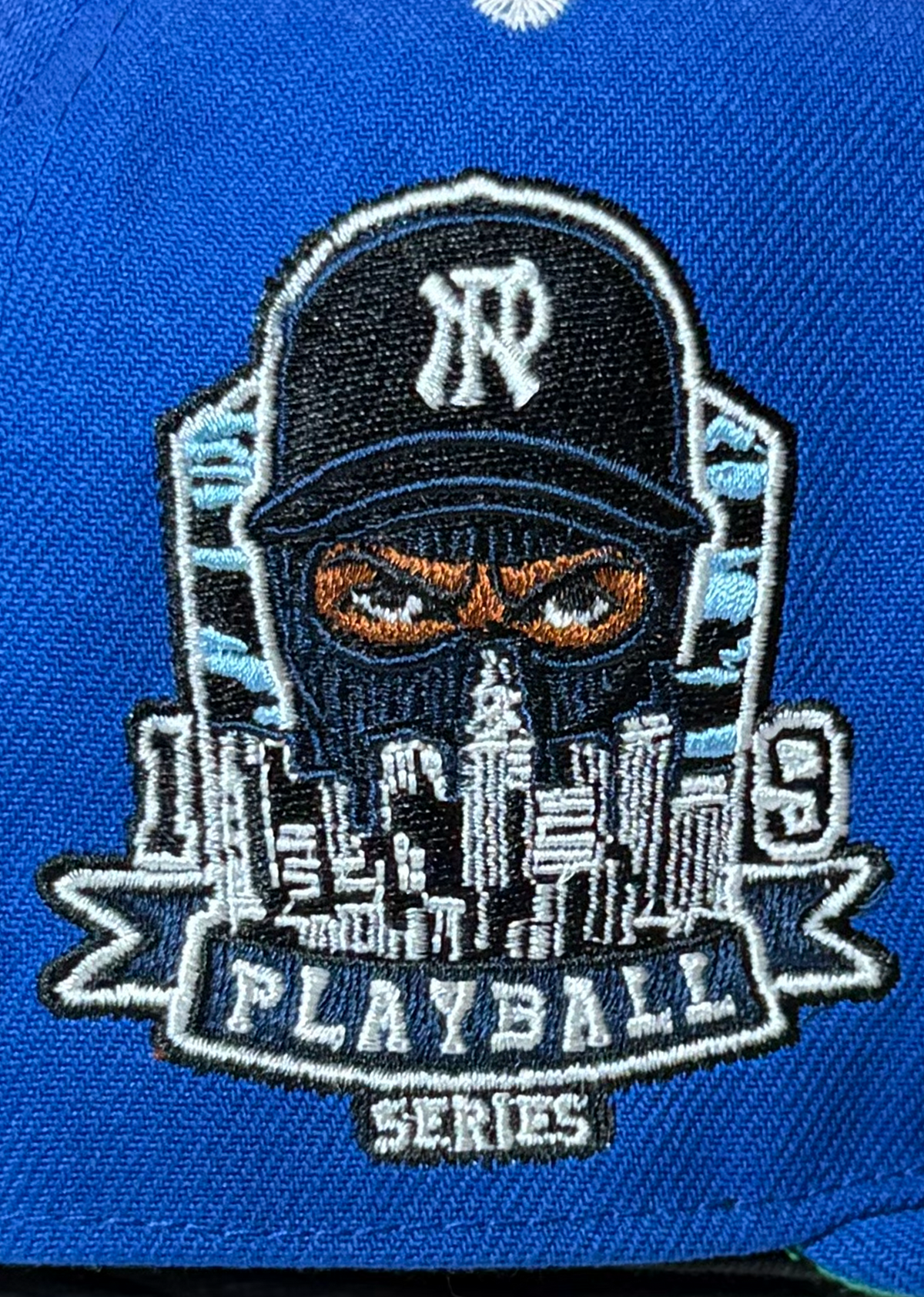 Blue Hat, side patch detail
