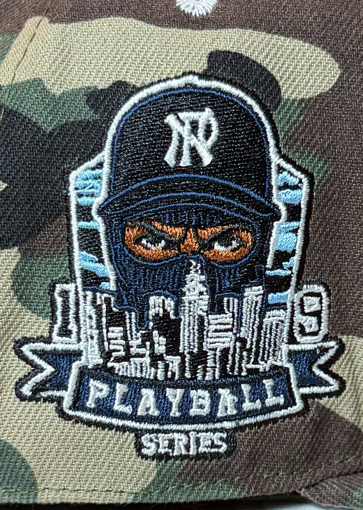 Camo Hat, side patch detail