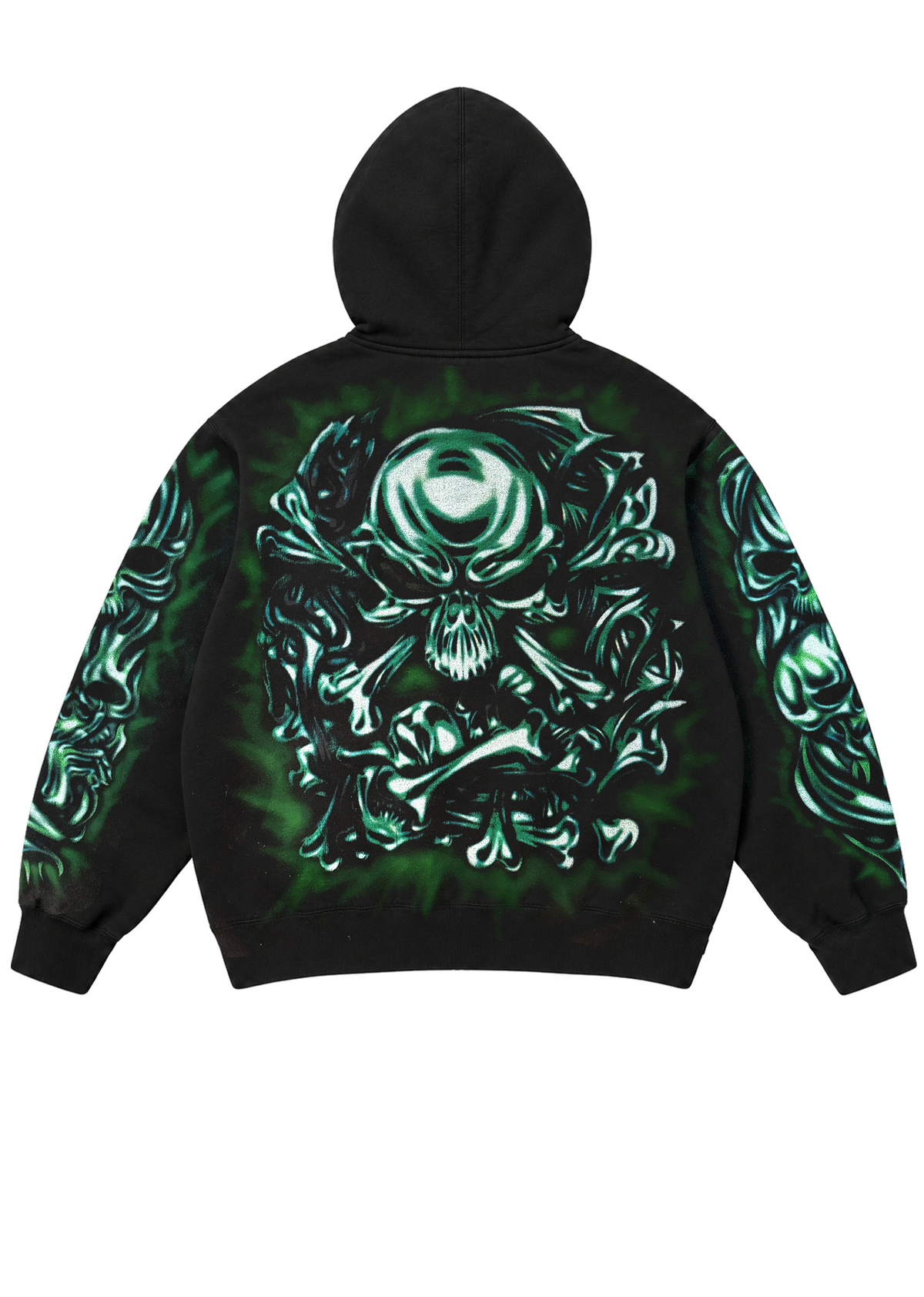 Skulls Zip Up, back