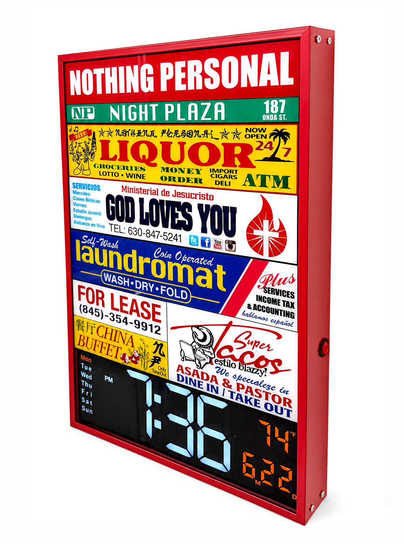 AFTER DARK WALL CLOCK