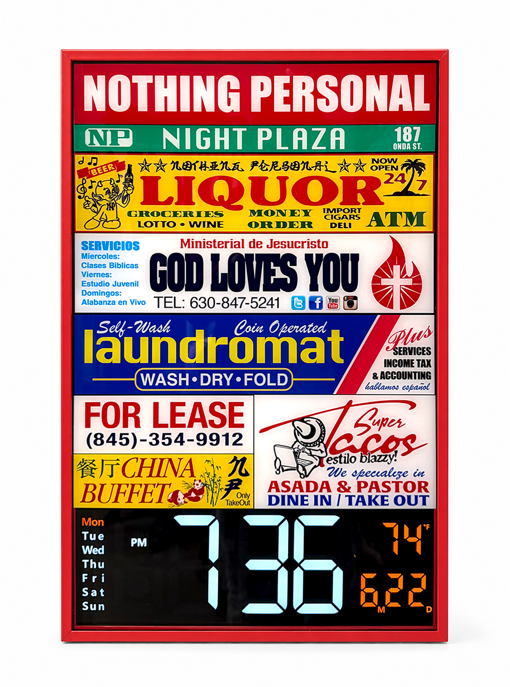 AFTER DARK WALL CLOCK