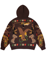 Mala Vibra Brown Hoodie, back