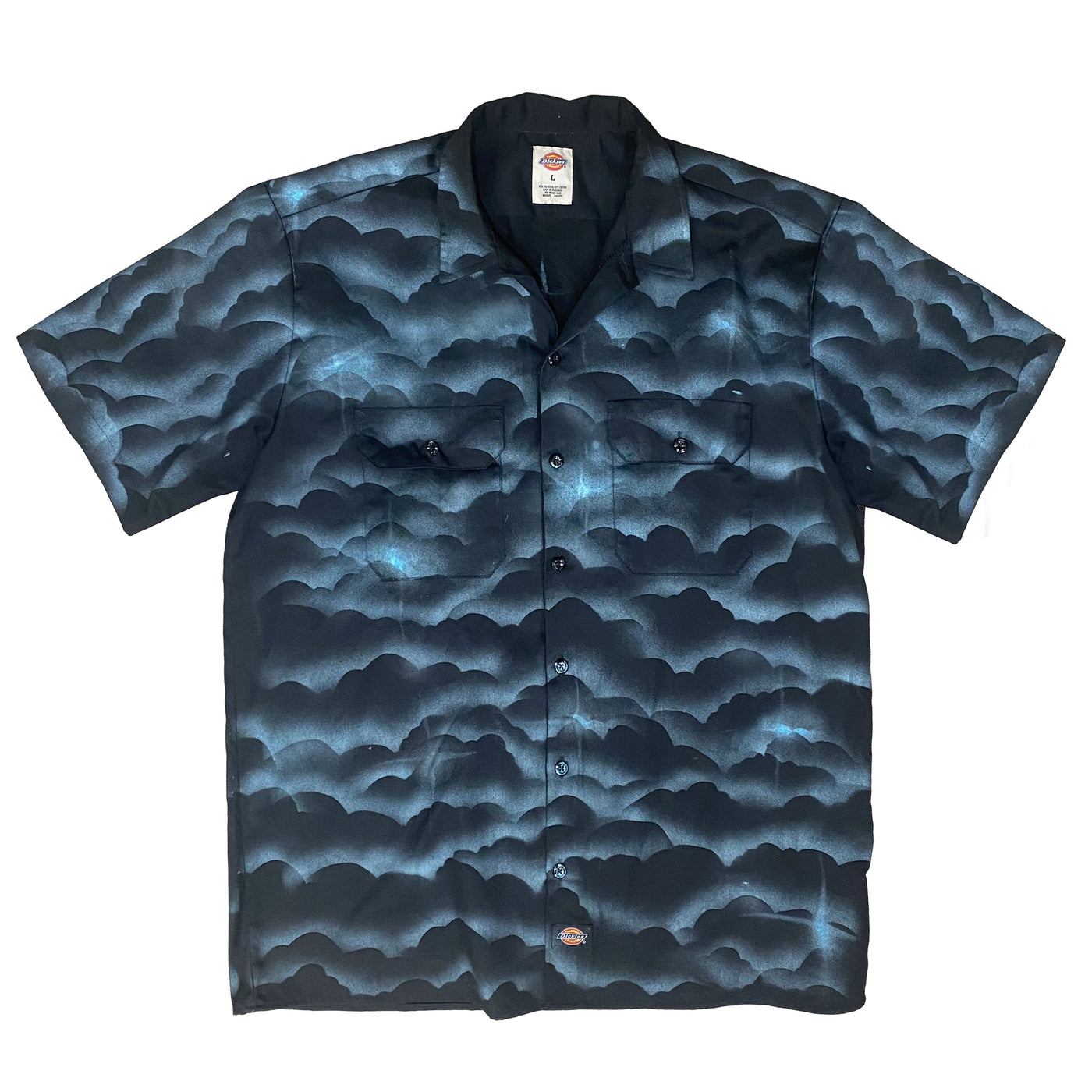 NP SKIES BUTTON UP SHIRT - BLACK